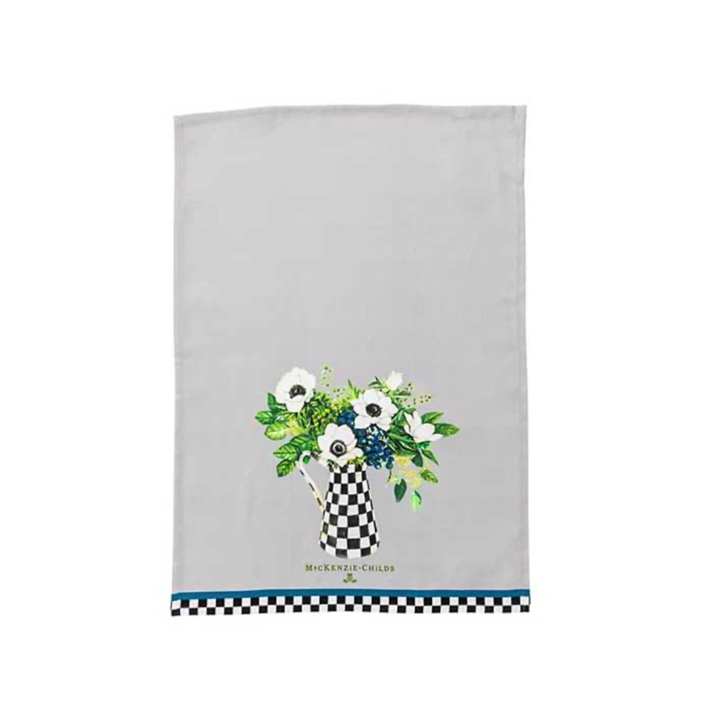 Mackenzie Childs Anemone Pitchr Dish Towel